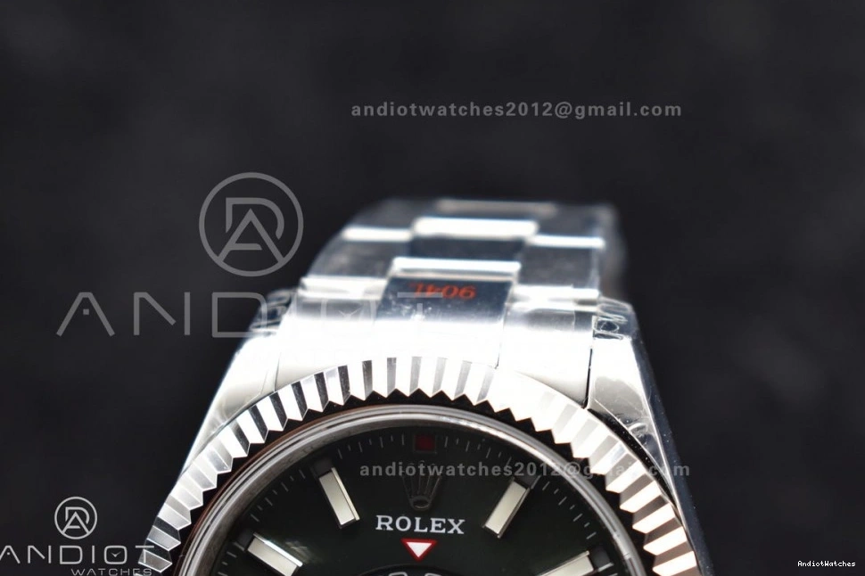 Noob on Green A23J SS Oyster 1109 Attractive SS Skydweller Edition Best Bracelet Dial 0509